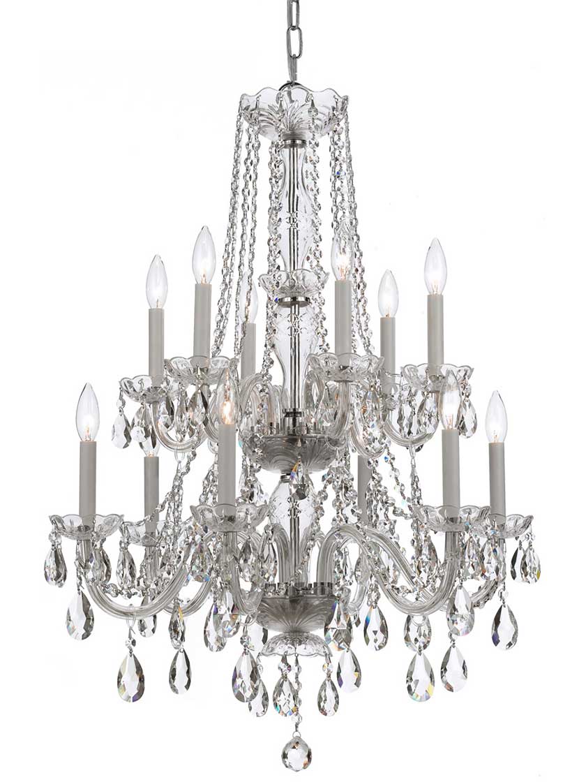 Traditional Crystal 12 Light Chandelier